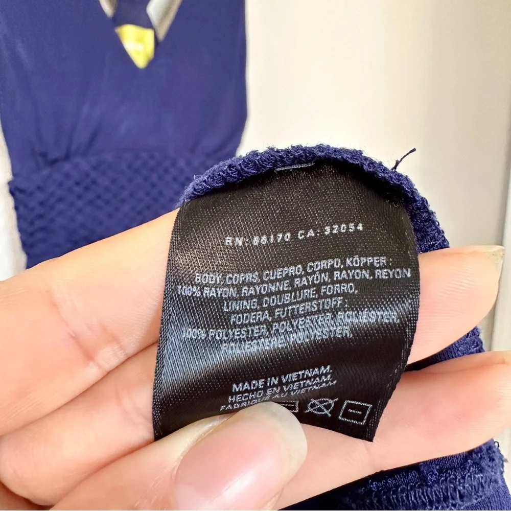 Anthropologie Maeve Navy Yuma Maxi Dress - Picture 12 of 12